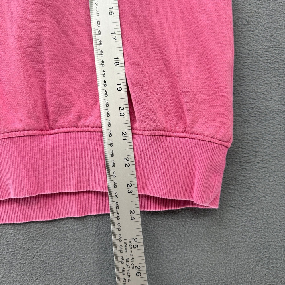 H&M Nirvana Sweatshirt Womens Size 12/14 Pink Crewneck Band Pullover Boxy - Picture 9 of 13